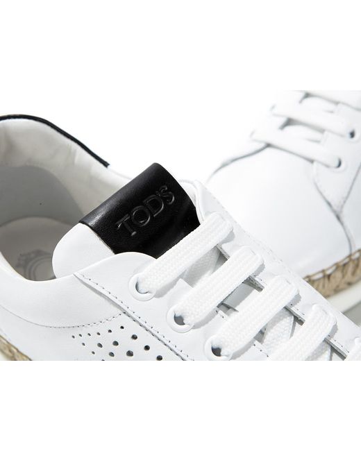 Tod's White Logo Details Casual Sneakers