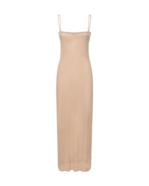 Alexander Wang White Long Suspender Dress