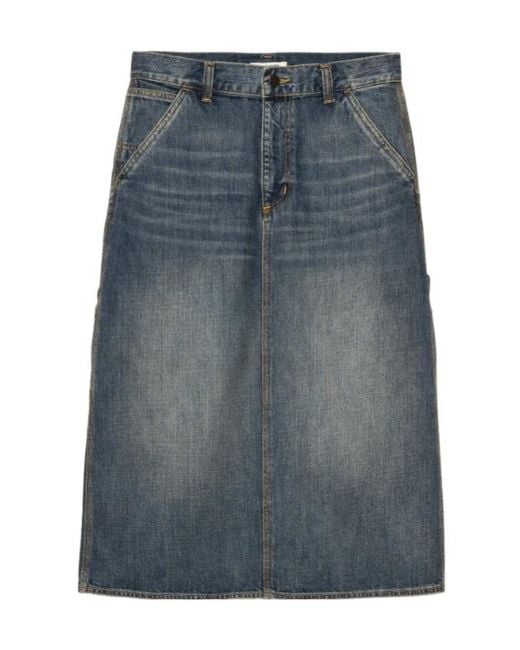 Carhartt Blue W' Single Knee Denim Skirt