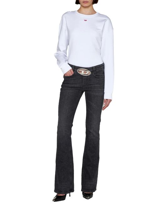 DIESEL Gray 1969 D-Ebbey Bootcut Flared Jeans