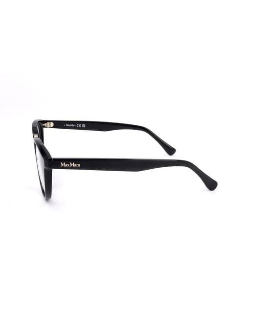 Max Mara White Full-Rimmed Plano Lenses