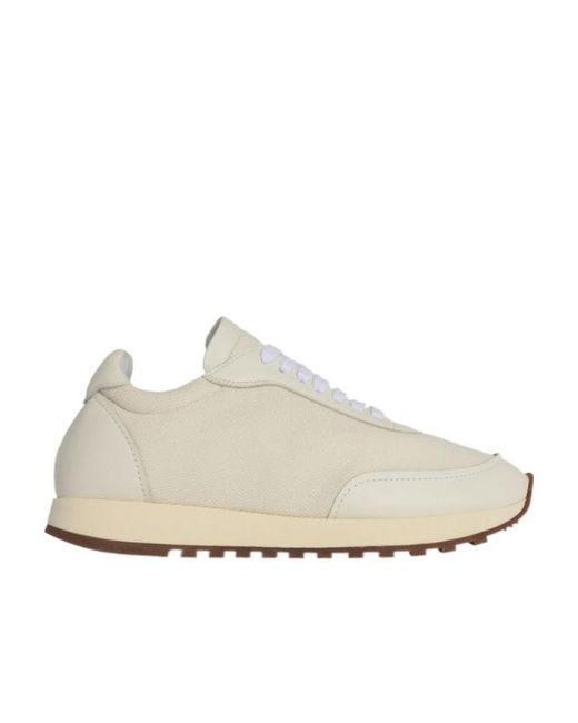 The Row White Owen Runner Mesh Lace-Up Sneakers