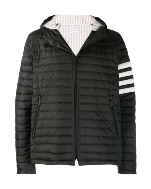 Thom Browne Black Padded Zipped Jacket for men