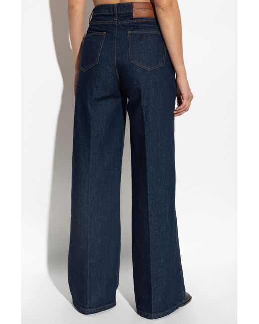 Officine Generale Blue Romy Wide-Leg Jeans