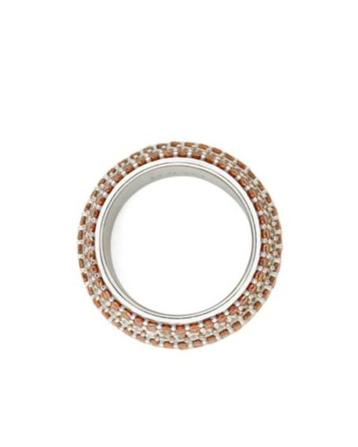Loewe White Large Pavé Ring
