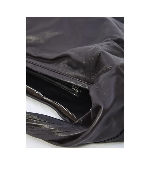 Lemaire Black Scarf Twisted-Strapped Triangular Shoulder Bag