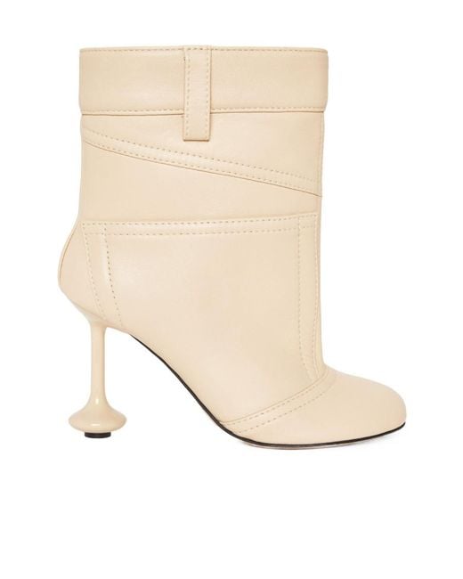 Loewe Natural Flared-Heel Ankle Boots