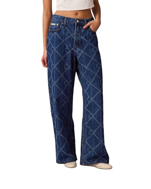 Calvin Klein Blue Belt Loop Jeans