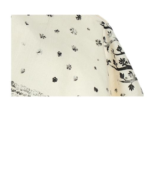 Alberta Ferretti White Hood Top
