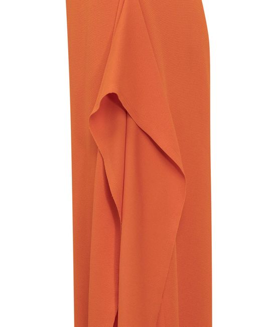 Lanvin Red Sleeveless Maxi Dress