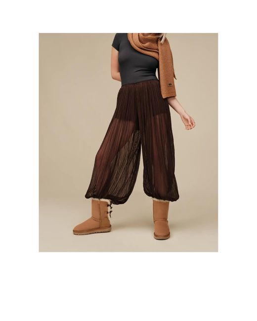 Ugg Brown Round-Toed Ankle Boots