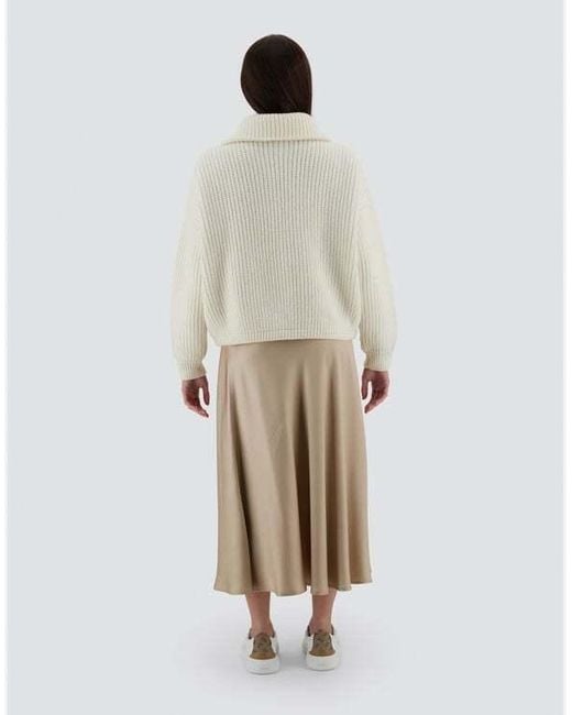Herno Natural Wool Zipped Cardigan