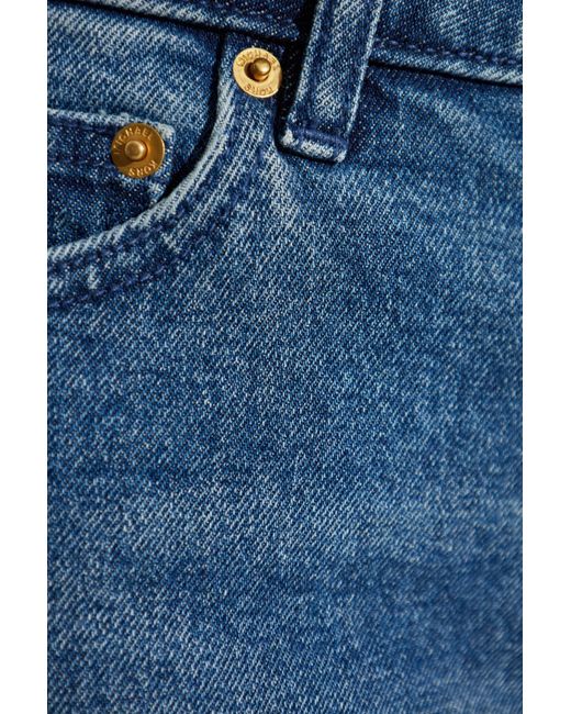 MICHAEL Michael Kors Blue Straight-Leg Stretch Denim Jeans