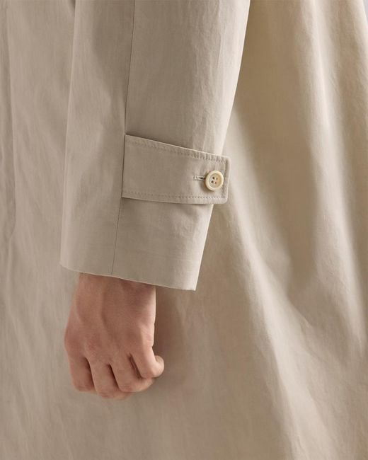 Prada Natural Single-Breasted Long Coat for men