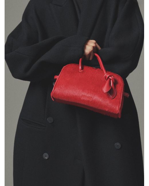 Jacquemus Red Small Turismo Bowling Bag
