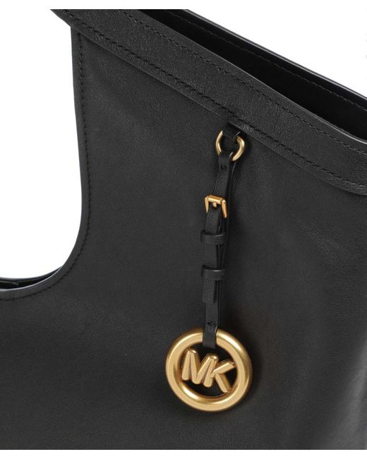 MICHAEL Michael Kors Black Cutout Handle Tote Bag