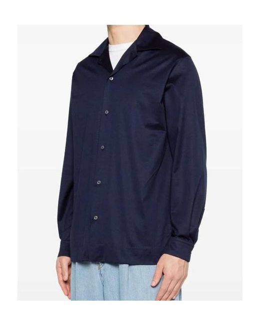 Lardini Blue Buttoned Shirt for men