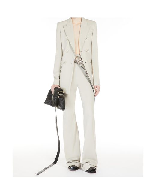 Sportmax Natural Scuba Jersey Blazer
