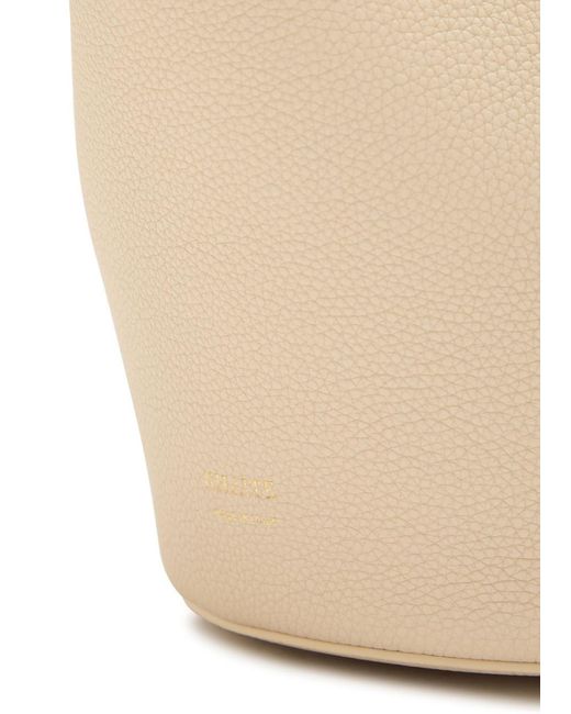 Khaite Natural Lotus Mini Grained Leather Tote Bag