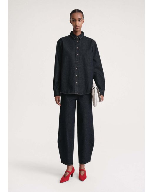 Totême Blue Long-Sleeved Denim Shirt