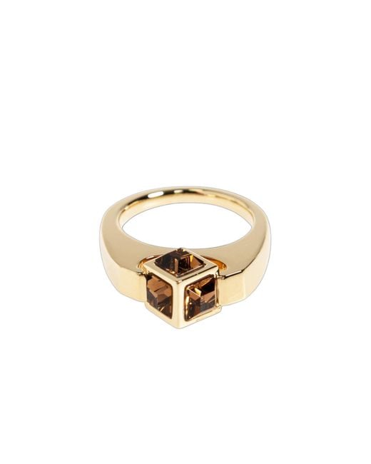 Jimmy Choo White Cube Triple Ring Set