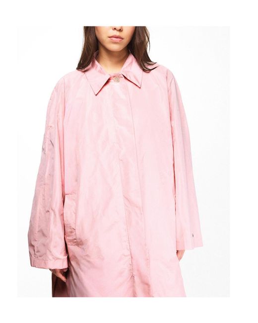 Prada Pink Minimalist Trench Coat