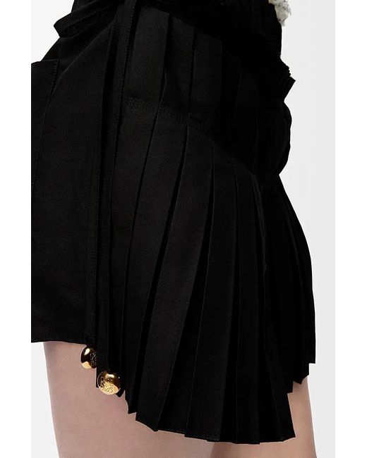 Loewe Black Pleated Shorts