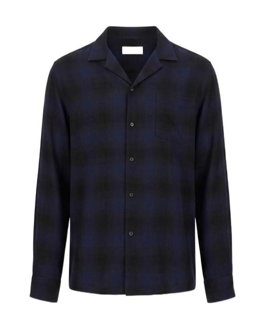 Dries Van Noten Blue Striped Shirt for men