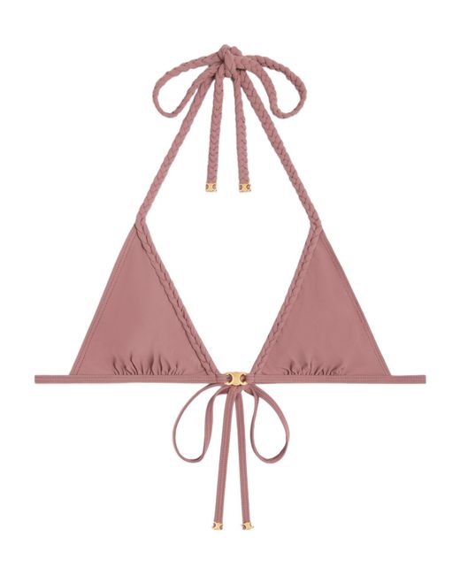 Céline Pink Triomphe Triangle Top