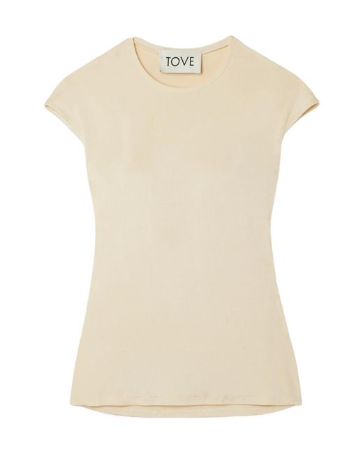 TOVE Natural Crew Neck Top