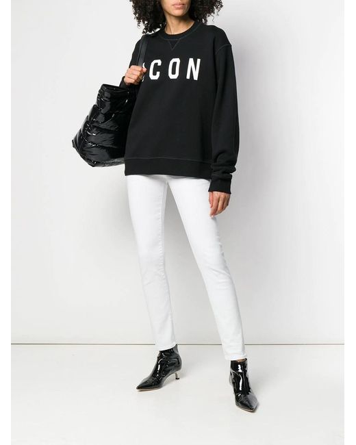 DSquared² Black Logo Round Neck Sweater