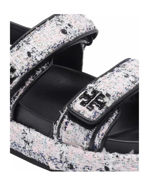Tory Burch Multicolor Logo-Detailed Open Toe Sandals