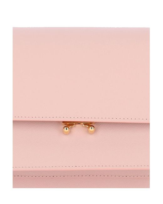 Marni Pink Trunk Medium Shoulder Bag