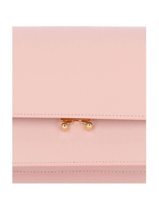 Marni Pink Trunk Medium Shoulder Bag