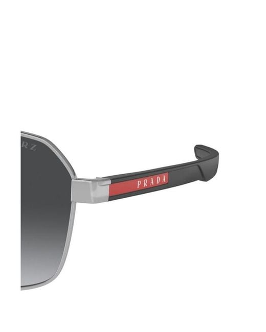 Prada Linea Rossa Multicolor Prada Eyewear Rectangular Frame Sunglasses for men