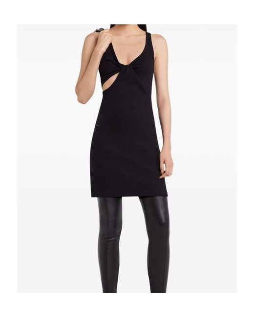 Courreges Black Courrèges Twist 90's Cut-Out Detailed Mini Dress