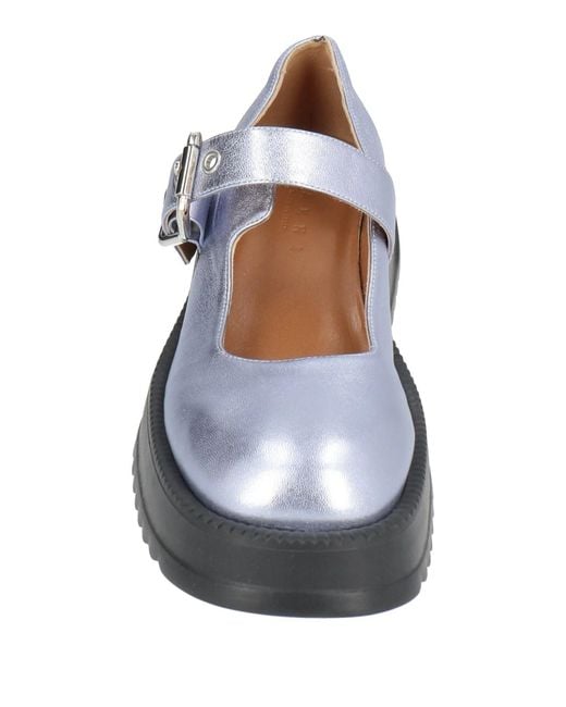 Marni Gray Metal Marie Jean High Heels