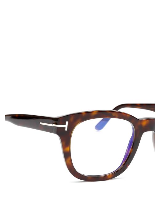Tom Ford White Eyewear Square Frame Glasses for men