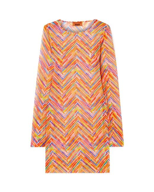 Missoni Gray Printed Mini Dress