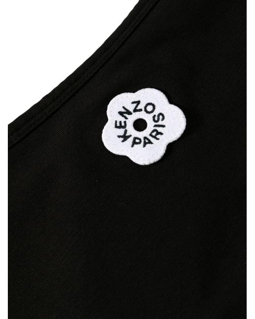 KENZO Black Logo Printed Sport Bra