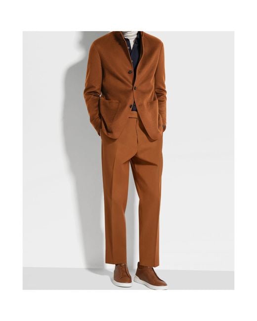 Zegna Brown Buttoned Chore Jacket for men