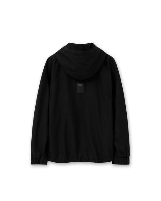 Wooyoungmi Black Hooded Wool Jacket for men