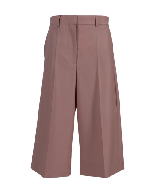 Stella McCartney Purple Pressed Crease Tailored Culotte