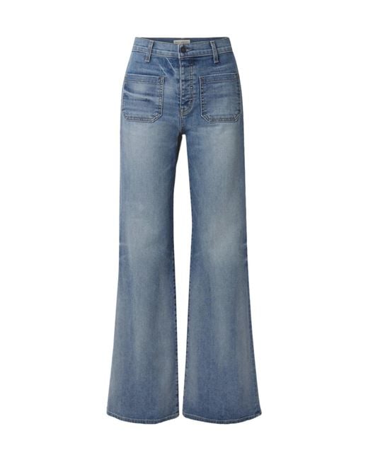 Nili Lotan Blue Florence Flared Jeans
