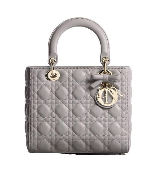Dior Gray Medium Lady Bag