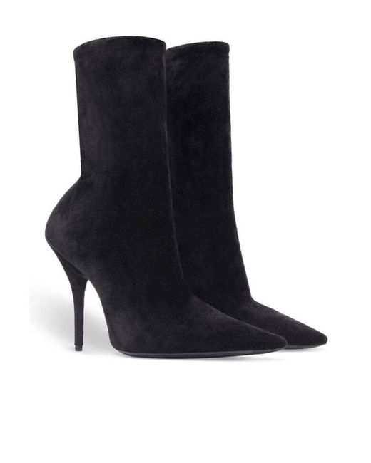 Balenciaga Black Knife Heeled Ankle Boots