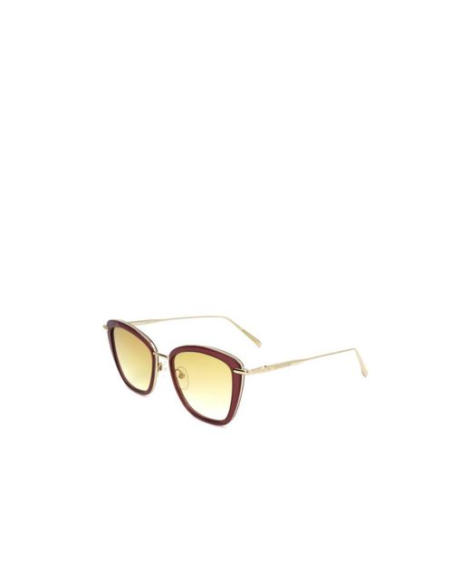 Longchamp Metallic Cat Eye Frame Sunglasses