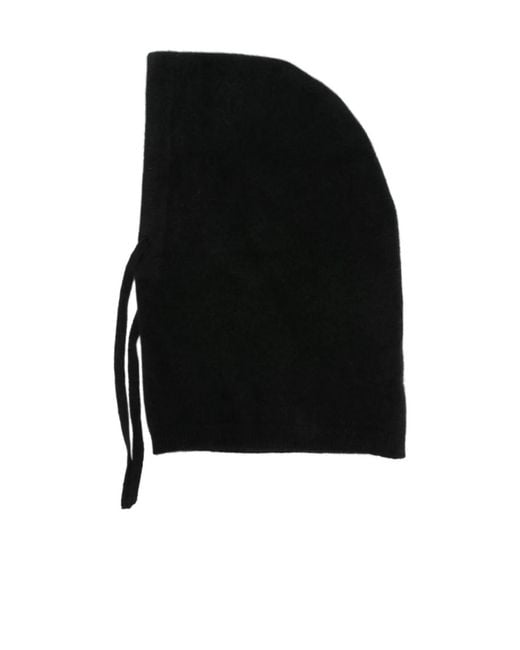 P.A.R.O.S.H. Black Drawstring Hooded Scarf