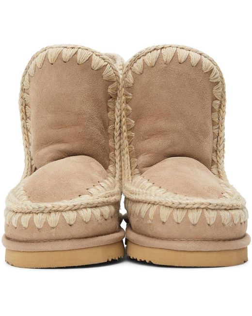 Mou Natural Ankle Snow Boots
