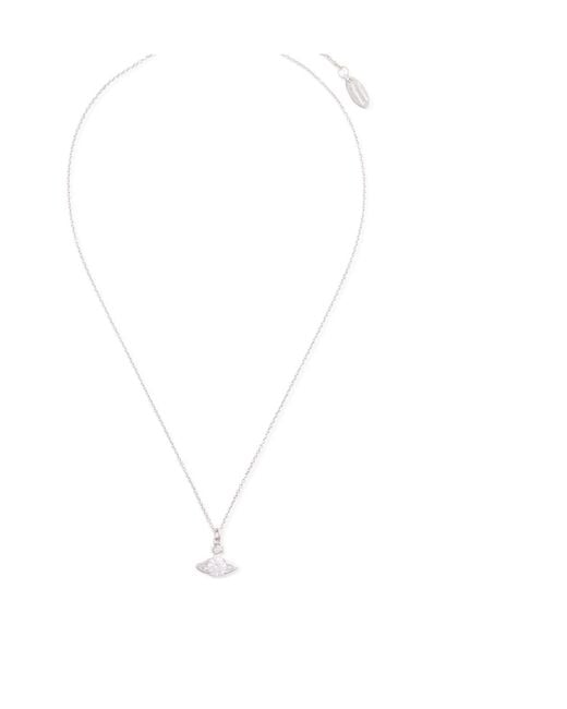 Vivienne Westwood White Plated Necklace